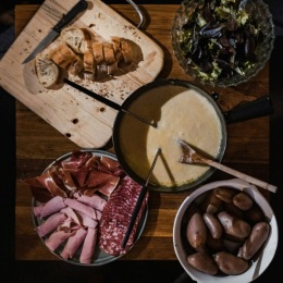 Dip, swirl, and savor the flavors! a charcuterie board spread
